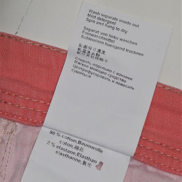 MARCCAIN Mid-Rise Women's Jeans  Size 4 Peach - Picture 9 of 10